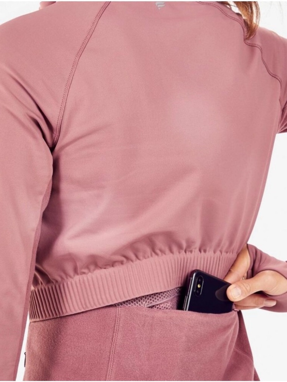 Fabletics Women’s Size S Dusty Rose Full-Zip Active Jacket Vented EUC - Picture 3 of 8